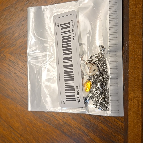 Boho Owl Necklace with Yellow Glass Pendant - Antique Silver-Plated Alloy - Picture 11 of 11